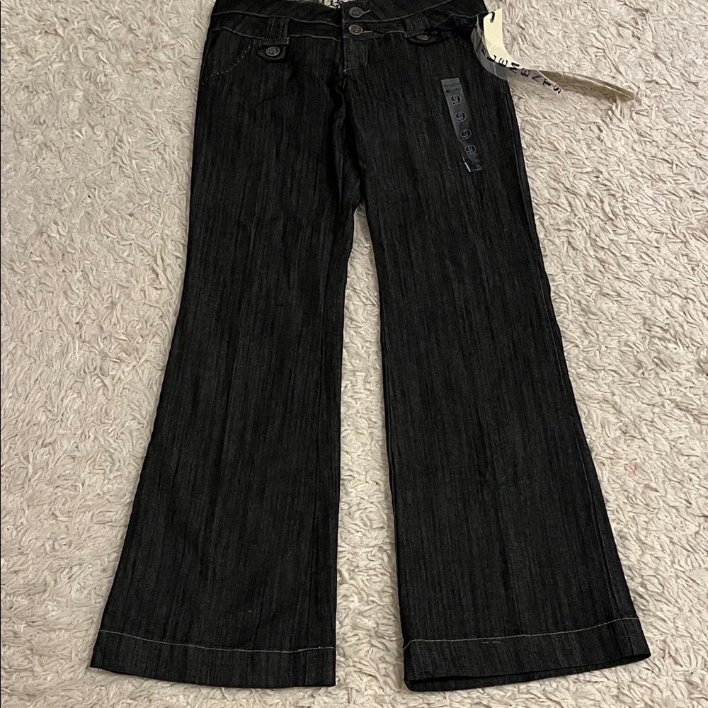 NWT Boom Boom Jeans Dark Blue Flare & Wide Leg. Made for curves!
